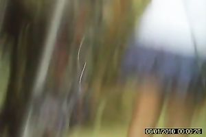 Skanky golden-haired whore in the shoe store in slutty petticoat