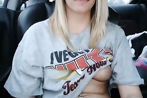 She doesn't mind flashing her meatballs and bald coochie