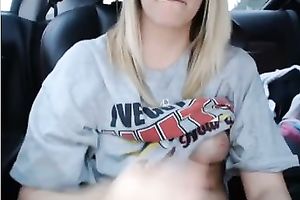 She doesn't mind flashing her meatballs and bald coochie