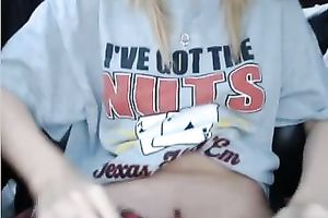 She doesn't mind flashing her meatballs and bald coochie