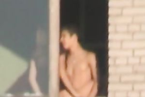 Horny BF screwed me ruthlessly up against the window