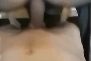 Nasty and hawt white girlfriend with large boobies rides my beefy shaft