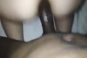 My excited chick welcomes my BBC in her bumhole