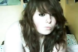 Lovely corpulent babe with giant hooters is having joy with her sex toy