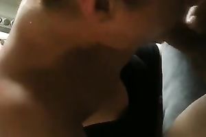 Brunette girlfriend likes swallowing cum right after oral sex