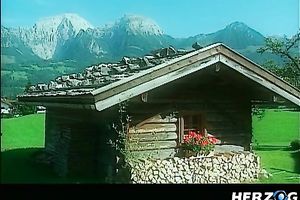 Two naughty blondies fuck a impressive stud during the time that another white wife masturbates