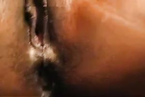 Filthy dark smooth arse hole nicely drilled on closeup livecam clip