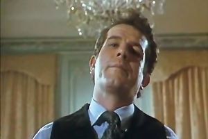 Beautiful brunette hair and her hubby have three-some sex with a maid