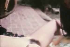 Dark head dumpy gal with shaggy cooch gives valuable oral-sex