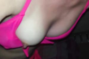 Hot golden-haired in bikini has wild sex with her stud