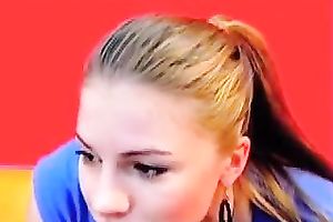 Hot youthful white chick is preggy and so seductive on livecam