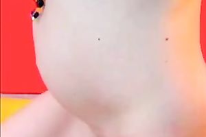Hot youthful white chick is preggy and so seductive on livecam