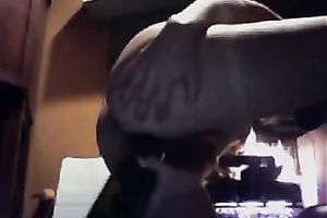 Smiling small golden-haired legal age teenager fucked herself with a bottle