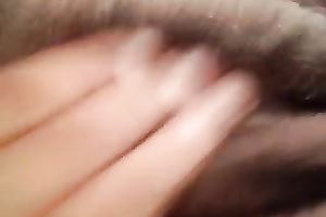 Rubbing my gorgeous pink fur pie with excitement until I cum