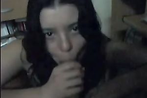 I love the look of joy on her face when this babe takes my pecker in her face hole