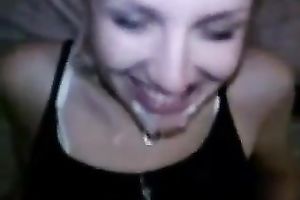 My cock juice hungry GF tries to engulf my weenie as often as humanly possible