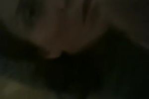 Shy and hot dilettante teen girlfriend getting facialized