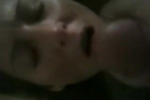 Shy and hot dilettante teen girlfriend getting facialized