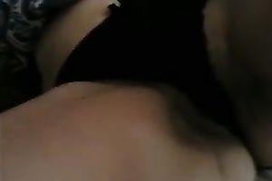 My horny bulky husband allows me to play with her cunt in the morning