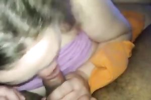 My concupiscent mature white women enjoys engulfing my weiner in POV episode