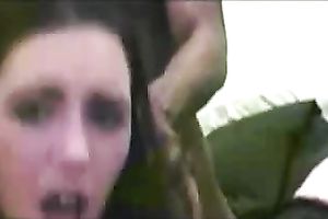 Letting this large dark stud drill me in the pink pussy