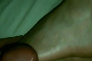 I love to cum on my girlfriend's freaking beautiful feet