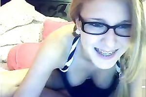 My slim coed flashes her natural melons during the time that we talk in livecam chat