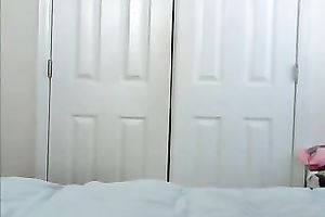 Hot redhead non-professional white sweetheart appears exposed on webcam