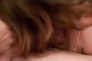 A single milf colleague was desperately engulfing my jock