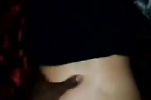 My thick dark knob is stretching my girlfriend's vagina