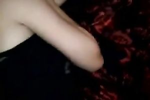 My thick dark knob is stretching my girlfriend's vagina