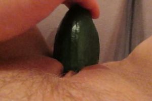 I love to fuck myself with cucumber when I am home alone