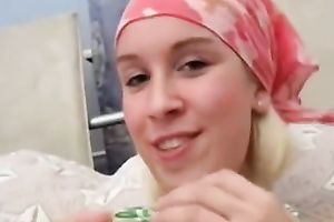 Amateur whore sucks her BF's weenie and lets him play with her love tunnel