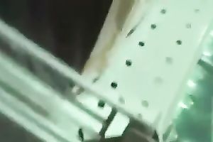 This bootyful hottie in denim shorts is a head turner