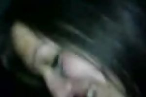 Dark-haired doxy makes me groan with joy as that babe sucks my knob