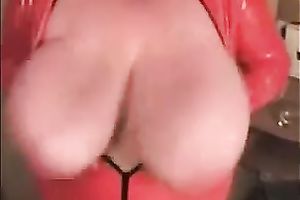 Hot wet breasty white women plays role of a horny secretary