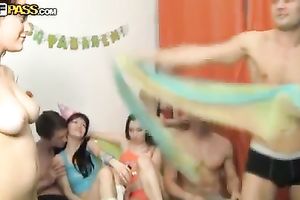 Slutty sweethearts dance and undress in advance of getting drilled at the party