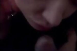 My agreeable sweetheart sucks my pecker and asks me to spray her face