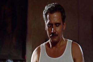 Two mind blowing angels fuck one desirous aged stud at his place