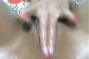 Close up video with my wife fingering her oiled holes