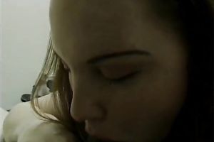 Milk skinned female-dominator sucks biggest dark penis and takes facial