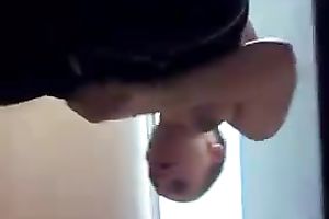 Hot hottie in the locker room with worthwhile large mounds changes garments