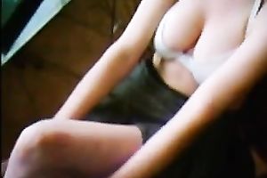 Sizzling sexy and sexually excited girl with large milk sacks undresses on livecam