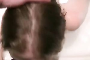 My wonderful looking white women just likes giving head in the baths