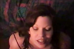Extremely spoiled wifey sucks my unbending rod passionately until I cum