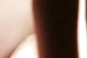 Juggy coed gives hand to me and jumps on my weiner