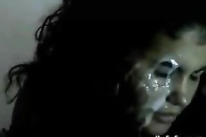 Huge bawdy facial for my flamboyant Indian girlfriend