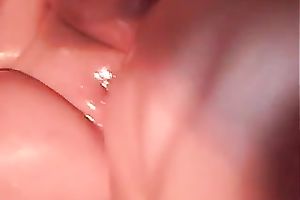 I fist and toy my wife's oiled pussy previous to fucking it hard