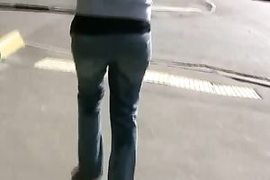 Public pissing outdoor solo clip with dissolute wench Irina