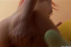 Aleksa groans passionately during the time that getting her fur pie toyed